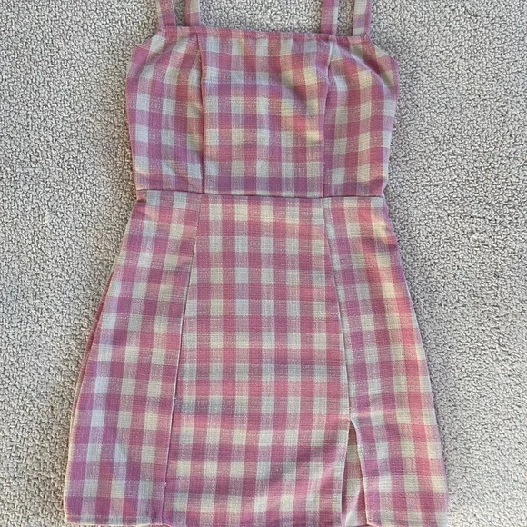 CIDER Elegant Pink and White Mini Dress coquette Femenine (reduced to small) - Picture 10 of 10